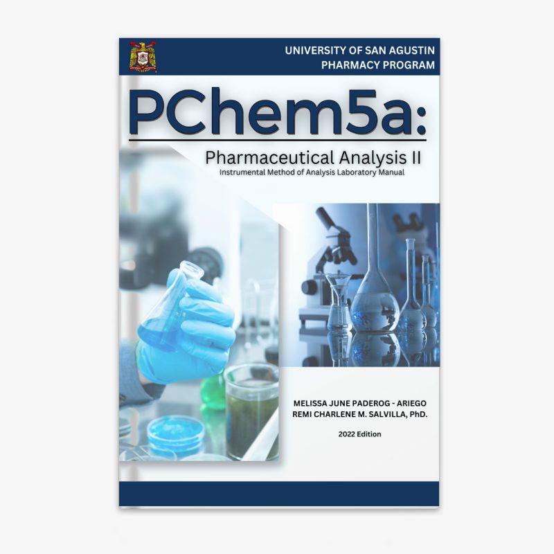 PChem5APharmaceutical Analysis II (Instrumental Method of Analysis) Laboratory Manual